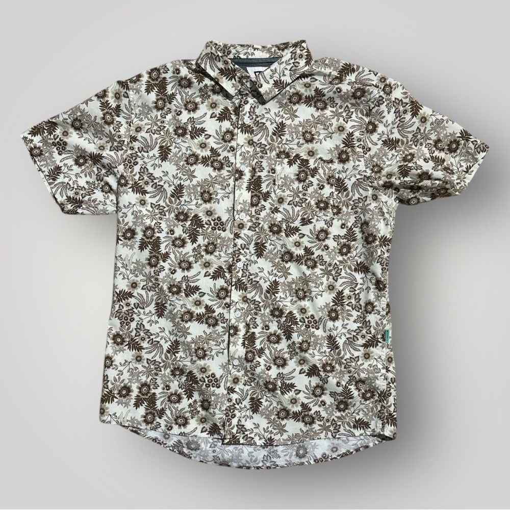 Vissla Men's Floral Button Up
Shirt Large Short Sleeve